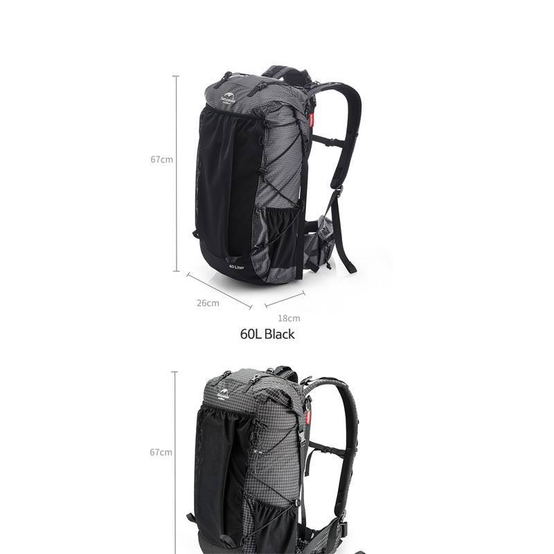 کوله 40+5 لیتری کوهنوردی و کمپ نیچرهایک NATUREHIKE ROCK 40L+5L HIKING BACKPACK NH20BB113